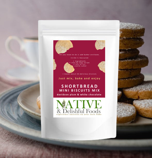 Davidson Plum and White Chocolate Shortbread Mix